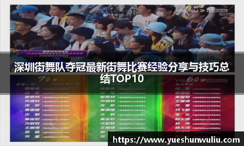 深圳街舞队夺冠最新街舞比赛经验分享与技巧总结TOP10